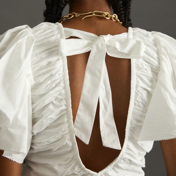 Anthropologie Love The Label Ruffled Mini Dress - Picture 4 of 5